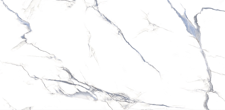 Calacatta Aqua Polished Porcelain Tiles - 12"x24"x3/8"