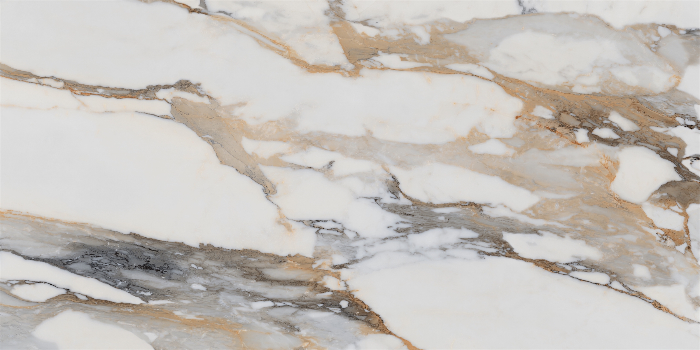 12"x24"x3/8" Calacatta Bold Porcelain Tiles – Polished/Satin Matte