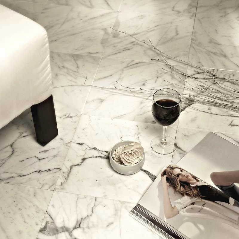 Polished Finish 12x12 Statuarietto Marble: A Touch of Italian Sophistication