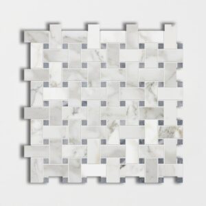 Calacatta Gold Polished Bardiglo Marble Mosaic 12x12