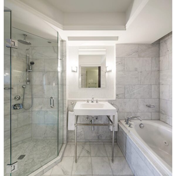 Calacatta Gold Polished 1x1 Marble Mosaic 12x12