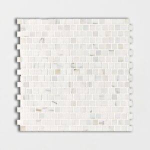 Calacatta Gold Polished 5/8x5/8 Marble Mosaic 12x12