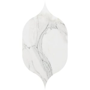 Gothic Arabesque Calacatta Gold Polished Marble Waterjet Decos 4 7/8x8 13/16