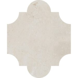 San Felipe Crema Marfil Polished Marble Waterjet Decos 8x9 3/4