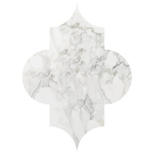 Arabesquette Calacatta Gold Extra Polished Marble Waterjet Decos 6x8 1/4