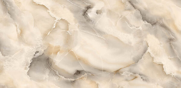 12"x24" Onyx Smoke Black Polished Porcelain Tile