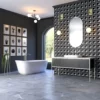 Elegant Allure Light Honed Marble Tile, 12x24 size