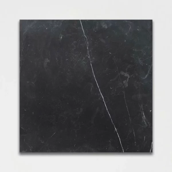Black Honed Marble Tile 12x12