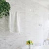 White Carrara C Honed Elegance: 12x24 Marble Tile