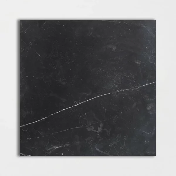Black Honed Marble Tile 18x18