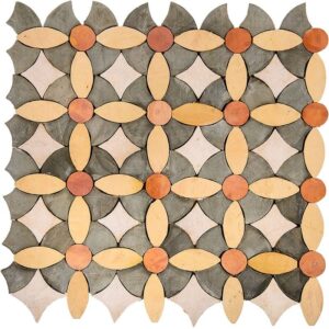 Zuhur Honed Limestone Mosaic 11 5/8x11 5/8