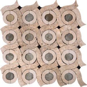Medina Honed Limestone Mosaic 11 5/8x11 5/8