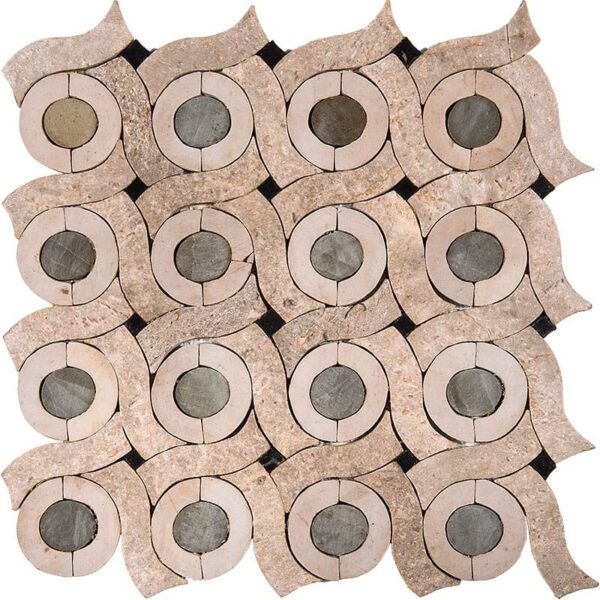 Medina Honed Limestone Mosaic 11 5/8x11 5/8