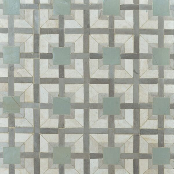 Maghreb Limestone Mosaic 10"x10"x1/4"