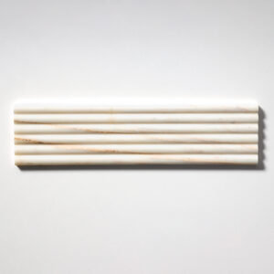 Calacatta Amber Honed Flute Trim Marble Tile 6x24x3/4