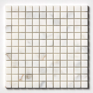 Calacatta Gold Royal Honed 1”X1” Mosaic