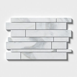 Calacatta Gold Royal Honed Slides Mosaic 11x17