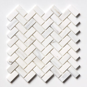 Calacatta Gold Royal Honed Herringbone 1”X2”