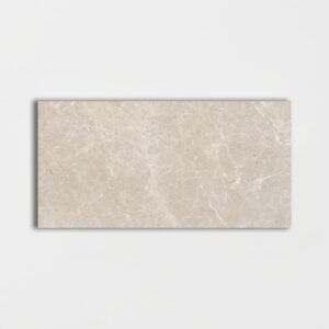 Fawn Gray Polished Porcelain Backed Marble Tile 12"x24"x1/2" - $10.58 per sq. ft.