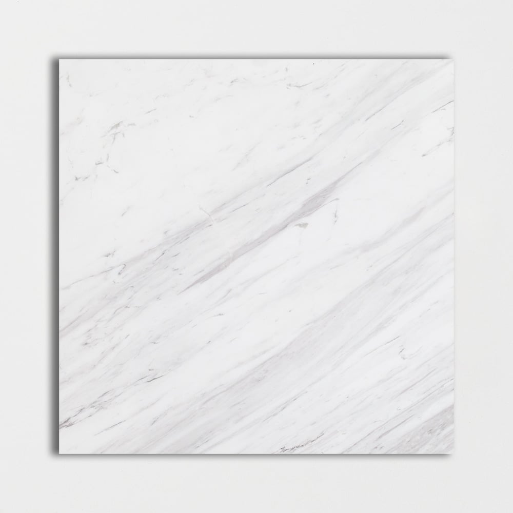 Volakas Polished Marble Tile with Porcelain Body 24"x24"x1/2" - $22.70 / sq. ft.