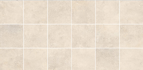 Mosaic Clay (Square) Ivory Satin Matte 2x2 (10 MM) - $30.66 per sq. ft., $148.4 per box